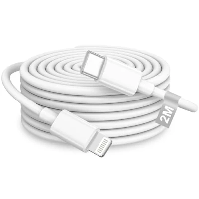 Immagine di Cavo USB C Lightning 2 Metri [Certificato Apple MFi], iPhone 2M Lungo Cavetto Filo Caricatore Cavi Ricarica per 14 13 12 Pro Max/11/XS/XR/X/8/iPad