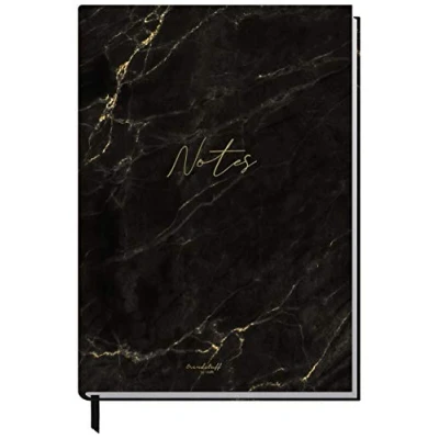 Immagine di Trendstuff by Häfft Taccuino formato A5, a righe, 124 pagine, 62 fogli, ideale come diario, bullet journal, album di idee, libro scrittura, sostenibile e rispettoso dell&#039;ambiente