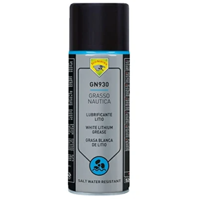 Immagine di Grasso spray al litio per applicazioni marine e nautiche 400ml cod 8396