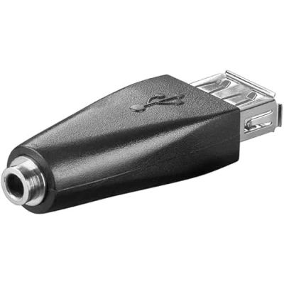 Immagine di CABLEPELADO Adattatore USB femmina a jack 2.0 tipo 3,5 mm 3 pin Compatibile con ipod Shuffle