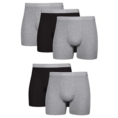 Immagine di Hanes da uomo Boxer Slip con comfort Flex® vita, Assorted Black/Grey, X Large