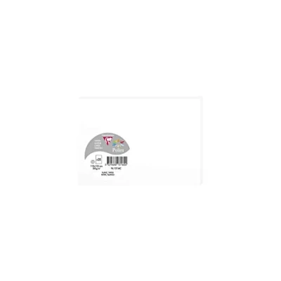 Immagine di Clairefontaine 1316C Pacco da 25 Biglietti Formato C6 11x15,5cm 210g/m² Colore Bianco d&#039;invito e Corrispondenza Gamma Pollen Carta Premium Liscia