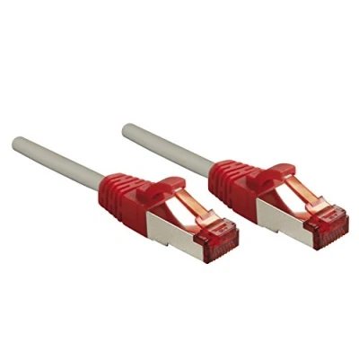 Immagine di LINDY 47839 RJ45 cavo di rete, patch CAT 6 S/FTP 3.00 m Grigio con protezione 1 pz.