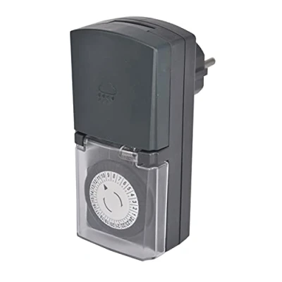 Immagine di Electraline 59502 Programmatore timer giornaliero per uso esterno IP44, colore: Verde