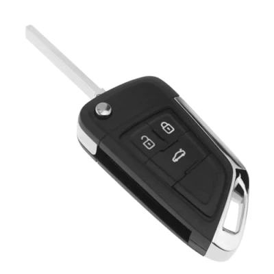 Immagine di ECSiNG Guscio Chiave Telecomando Pieghevole Per Auto Custodia A 3 Pulsanti Compatibile Con Opel Astra H Mokka Ampera Insignia