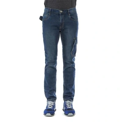 Immagine di U Power Jam, Jeans Elasticizzati da Uomo, Design ruggine, Comodo Tessuto di Cotone, Abbigliamento Casual, Multitasche, Pantaloni a Gamba Dritta (Guado Jeans_2XL)