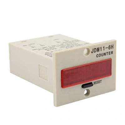 Immagine di DIGITEN 0 999999 Contatore elettronico LED JDM11 6H DC 24V