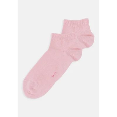 Immagine di FALKE Happy Double Pack W Sn cotone bassi tinta unita confezione di 2 paia, Calzini corti Donna, Rosa Blossom 8645, 39 42