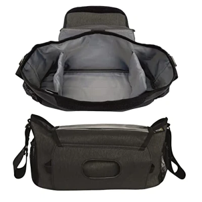 Immagine di HECKBO Borsa e Organizer per Passeggino con Taschino Smartphone Vano Salviette Tessuto Impermeabile Resistente Portaoggetti Neonati, Accessori