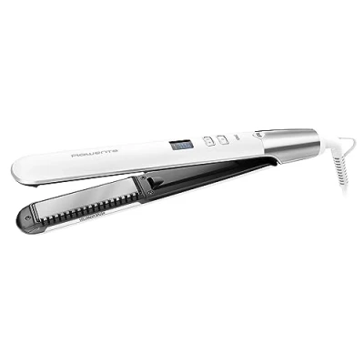 Immagine di Rowenta SF4650F0 Volumizer Piastra per Capelli Lisci o Voluminosi con Rivestimento in Ceramica, Piastre Flottanti e Generatore di Ioni, Spazzola Integrata Temperatura Regolabile da 140C a 210C