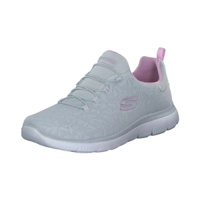 Immagine di Skechers Summits Good Taste, Scarpe da ginnastica Donna, Bordo In Rete Grigio Chiaro Lavanda, 42 EU