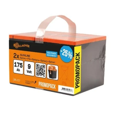 Immagine di Gallagher Batteria duopack, 2x9V/175Ah, Adatto per Zootecniche e Agricoltura