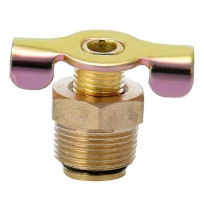 Immagine di NPT 3/8 &quot;in Ottone Massiccio Valvola di Scarico Compressore Aria Raccordi Porta Serbatoio Rubinetto &#039;acqua