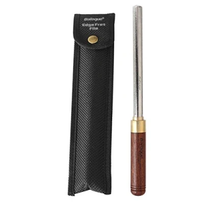 Immagine di 3 in 1 Guitar Fret Crowning Dressing File with Wood Handle Narrow/Medium/Wide Edges Repairing Luthier Tool