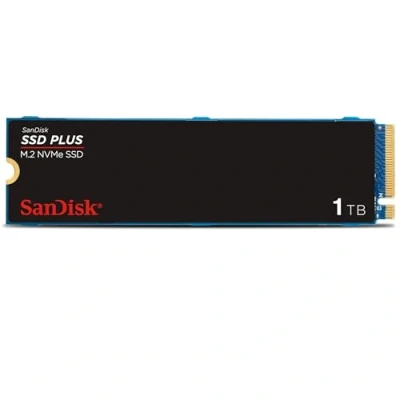 Immagine di SanDisk SSD Plus 1TB, M.2 2280 PCIe Gen3 NVMe SSD, con velocità di lettura fino a 3200 MB/s