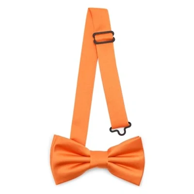 Immagine di Ladeheid Papillon per bambini maschi Pre legato, banda regolabile, design opaco, ideale matrimoni, compleanni, inizio scuola Resistente e stiloso BKM (10cm x 5cm, Arancione)