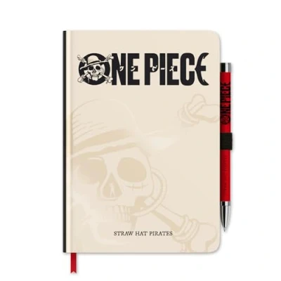 Immagine di Grupo Erik: Quaderno One Piece con penna A5 copertina rigida, proiettore e segnalibro, Taccuino 192 pagine, gadget