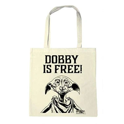 Immagine di Logoshirt Harry Potter Dobby è un Elfo libero Borse riutilizzabili per la spesa Design originale su licenza