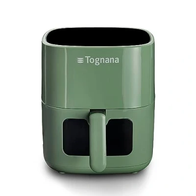 Immagine di Tognana Iridea, Friggitrice ad aria 5,5 L con contenitore e griglia antiaderente display digitale, verde salvia
