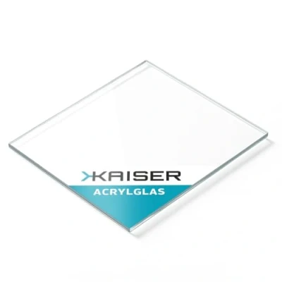 Immagine di KAISER plastic® Vetro acrilico, 750 x 1000 mm, spessore 4 trasparente e trasparente, resistente ai raggi UV, qualità premium