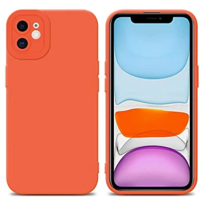 Immagine di Cadorabo Custodia compatibile con Apple iPhone 11 in FLUID ARANCIONE Coperchio protettivo silicone TPU flessibile