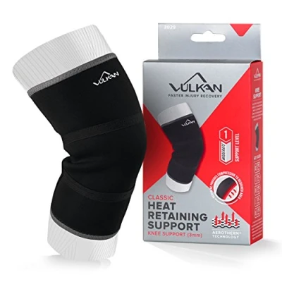 Immagine di Vulkan Classic Ginocchiera in neoprene, misura L, colore: Nero