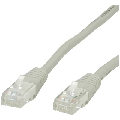 Immagine di Value 21.99.0905 RJ45 cavo di rete, patch CAT 6 U/UTP 5.00 m Grigio non schermato 1 pz.