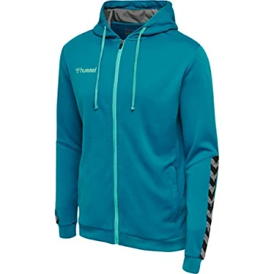 Immagine di Hummel Authentic Felpa con zip, Uomo, Taglia: Small, Celestial