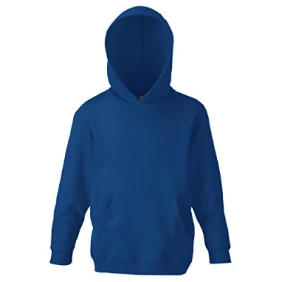 Immagine di Fruit of the Loom Felpa Unisex con Cappuccio Classica Bambini (12 13 Anni) (Blu Navy)