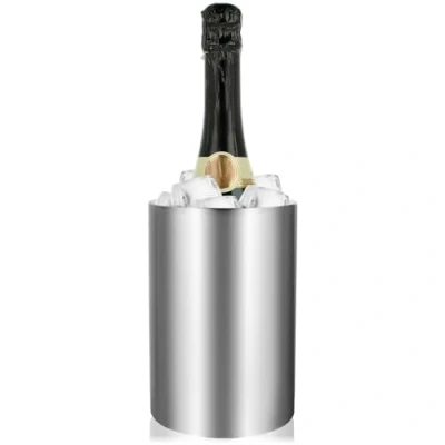 Immagine di COM FOUR® refrigeratore per bottiglie cubetti di ghiaccio in acciaio inossidabile, vino (01 pezzo vino)