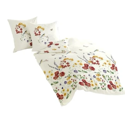 Immagine di Bierbaum, Set Biancheria da Letto in Raso di Cotone MAKO, Multicolore (Mehrfarbig), 200 cm x