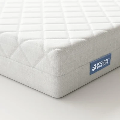 Immagine di Mother Nurture COT Mattress x Cm b Materasso Classico per Lettino da Viaggio, 90 50 7 cm, Compatibile con Joie Kubbie, Bianco, 7cm Foam
