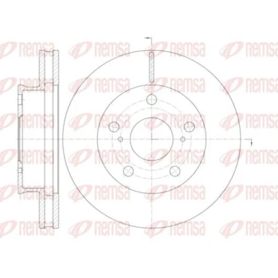 Immagine di REMSA 61421.10 Disco freno Assale anteriore 256,9, 256,9 28 5 ventilato TOYOTA: HILUX 3 Pick up