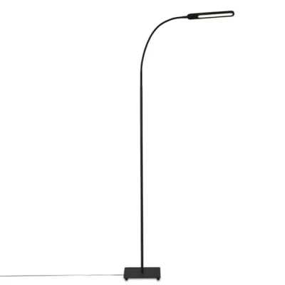 Immagine di Briloner lampada da terra a LED, con funzione touch, dimmerabile passi, controllo temperatura colore, ufficio 8 Watt, 600 Lumen, nero, 208 x max. 1830mm (LxWxH)
