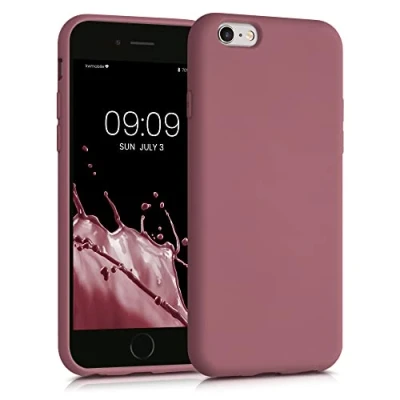 Immagine di kwmobile Custodia Compatibile con Apple iPhone 6 / 6S Cover Back Case per Smartphone in Silicone TPU Protezione Gommata rosa scuro