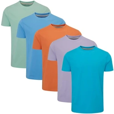 Immagine di Charles Wilson Confezione da 5 T Shirt Girocollo Semplice (M, Summer Essentials Type 54)