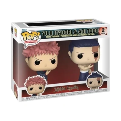 Immagine di Funko Pop! Animation: JJK 2 Pack Yuji Itadori &amp; Todo Jujutsu Kaisen Figura in Vinile da Collezione Idea Regalo Merchandising Ufficiale Giocattoli per Bambini e Adulti Anime Fans