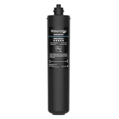 Immagine di Waterdrop Cartuccia filtro di ricambio RF15 per dell&#039;acqua 15UA/15UB sotto il lavandino, riduce PFOA/PFOS, PFAS, piombo, cloro, cattivo gusto e odore, certificato NSF/ANSI 42, 70.000 litri