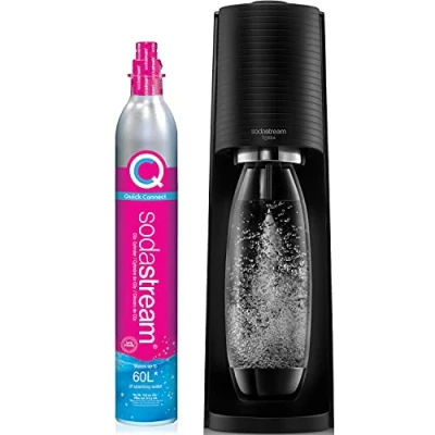 Immagine di SodaStream Terra Macchina per acqua frizzante, con bottiglia di CO2 e DWS, colore: Nero