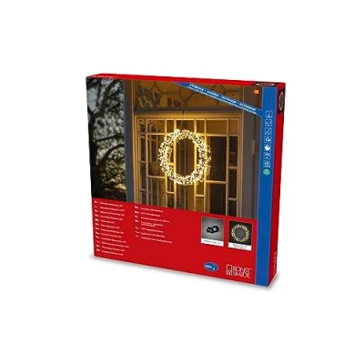 Immagine di Konstsmide 2756 100 Corona per porta illuminata Bianco caldo LED (monocolore) ERP: F (A G) Temporizzate, dimmerabili