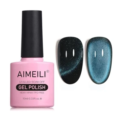 Immagine di AIMEILI 10ML Cat Eye Nail Gel Polish Smalto per Unghie in UV LED Soak Off Manicure Colorati Smalti Semipermente Magnetico 759