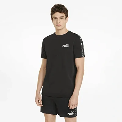 Immagine di Puma ESS TAPE Tshirt con stampa, Uomo, Taglia: Small, Black