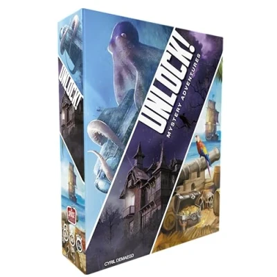 Immagine di Unlock! Mystery Adventures Asmodee Gioco da tavolo Escape game cooperativo Applicazione gratuita Lingua Francese
