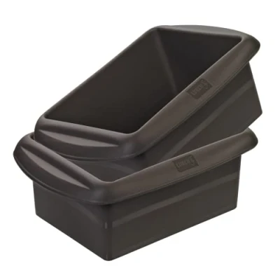 Immagine di Lurch FlexiForm 585011 Set di 2 stampi per pane, in 100% silicone platino senza BPA, 14,5 x 10,5 cm, colore: Marrone