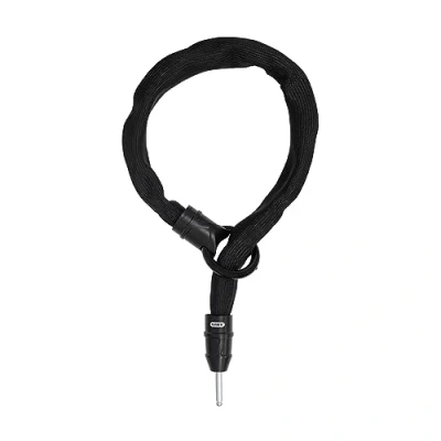 Immagine di ABUS Catena per Lucchetto da telaio IvyTex Adaptor Chain 8KS bicicletta con copertura repellente allo sporco e all&#039;umidità robusta 8 mm Nero, 100 cm