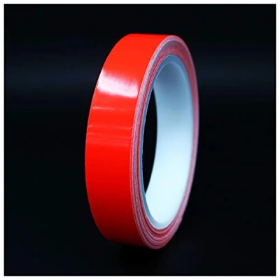 Immagine di 10m Strisce adhesive decorative per auto moto barca e modellismo in vari colori autoadesive Lunghezza (20mm, Rosso neon)