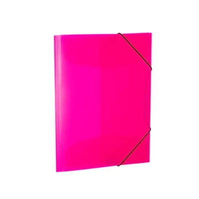 Immagine di HERMA 19657 Cartellina portadocumenti formato A4, per bambini, in plastica, con alette interne ed elastico, plastica resistente, colore: rosa fluo, ragazzi e ragazze