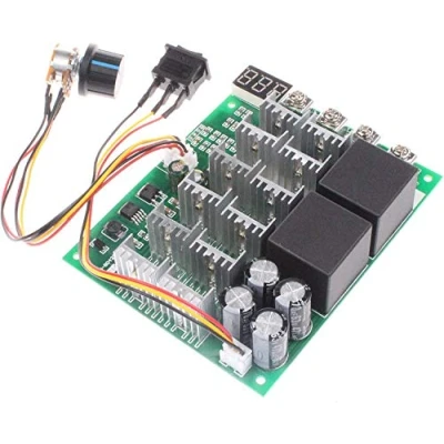 Immagine di RUIZHI Regolatore di velocità del motore PWM 60A DC 10V 55V 12V 24V 36V 48V Display digitale 100A Max Brush Controller Terza marcia Arresto inverso in avanti