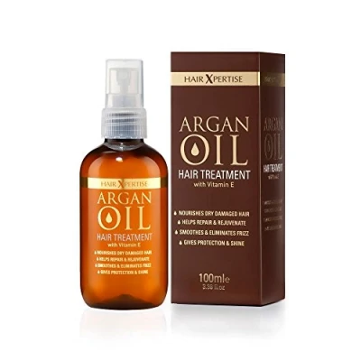 Immagine di Hair Xpertise Olio di argan marocchino. Trattamento Per capelli danneggiati. Nutre e idrata i secchi, ripara, leviga ridona vita ai tuoi capelli. tutti tipi (100 ml)