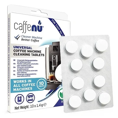 Immagine di Caffenu Compresse per macchine da caffè 10 1,4 g la pulizia delle utilizzate ogni 100 tazze di espresso